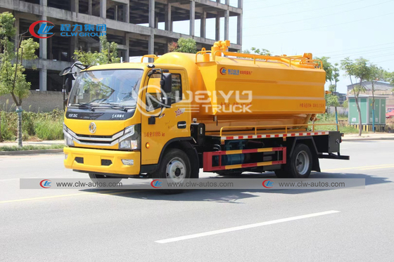 Dongfeng Italy High Pressure Plunger Pump Vacuum Sewer Jetting Truck 11cbm 4X2
