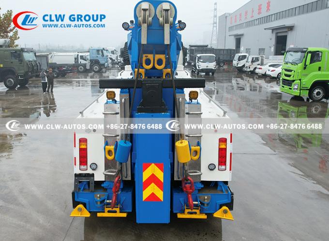 FAW J6P 8Ã—4 Heavy-Duty Rotator Wrecker Tow Truck crane detail