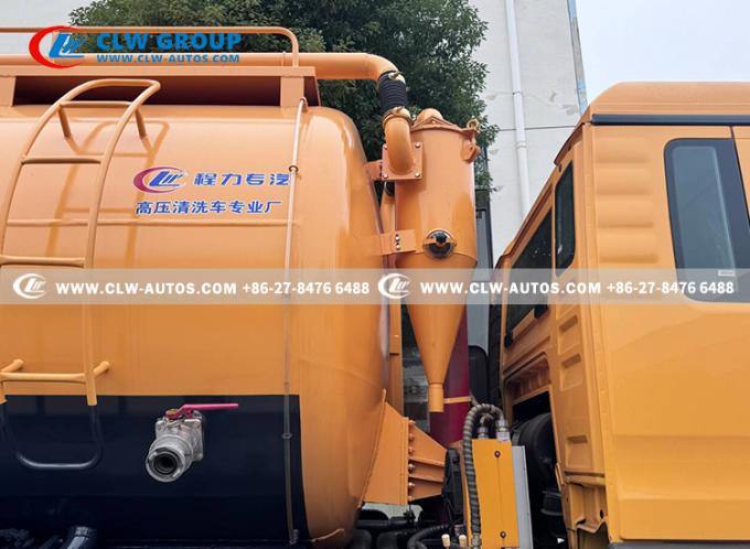 18m³ Combination Sewer Cleaning & Vacuum Truck tank construction