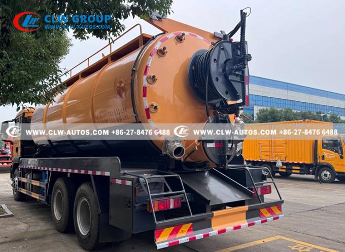 18m³ Combination Sewer Cleaning & Vacuum Truck hydraulic system