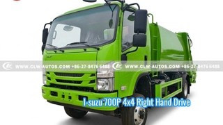 I-suzu 700P 4x4 รถขนขยะอัดขับขวา