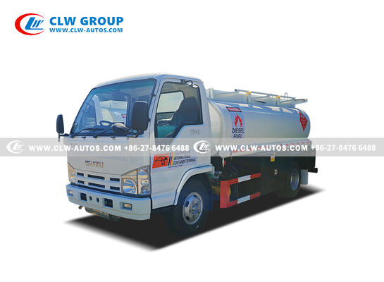 ISUZU 100P RHD 4x2 5,000L Fuel Tanker Truck with 120HP Engine and Anti-Corrosion Tank for Mobile Refueling