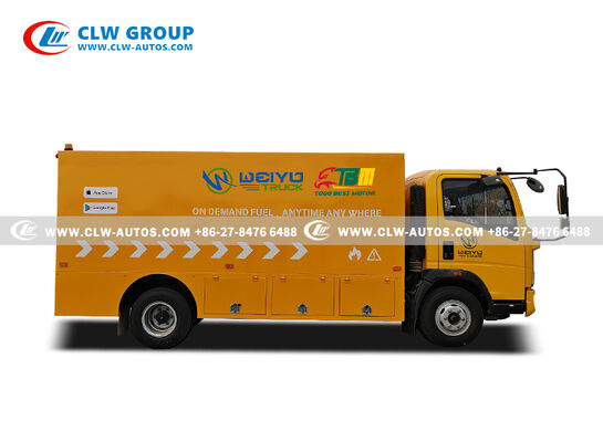 SINOTRUK HOWO CAFU 6000L Fuel Refueling Truck with Dual-Compartment Tank and YUNNEI YN4102 Diesel Engine