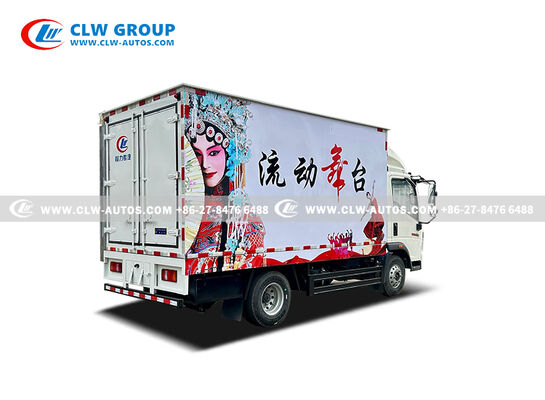 Mobile LED Stage Truck with 4200×2200×2300mm Body Dimensions and 7400×3000mm Deployed Stage Featuring Full Hydraulic Operation