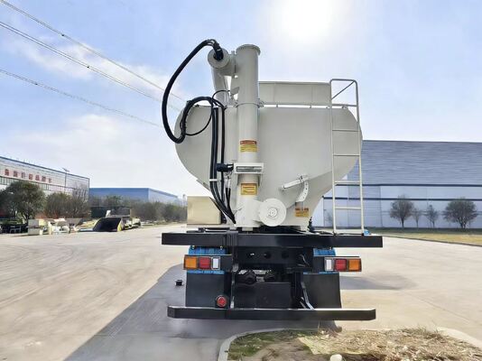 50m³ Carbon Steel Bulk Feed Delivery Truck with 360° Rotatable Auger and U-Shaped Tank