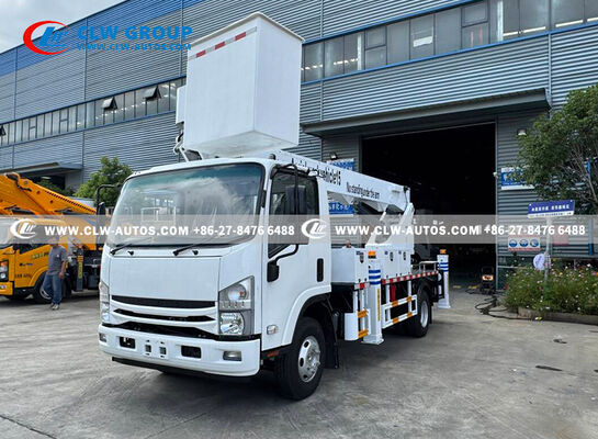 Isuzu KV100 4x2 15-Meter Straight Boom Aerial Work Platform with 200kg Insulated Bucket
