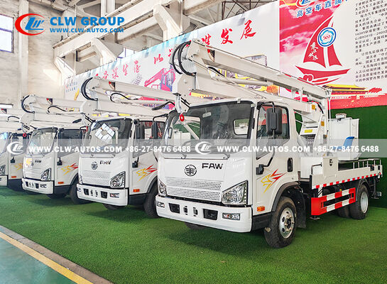 FAW Jiefang 16m Articulated Aerial Work Platform with 600V Insulated Bucket and 4x2 Chassis for Electrical Maintenance