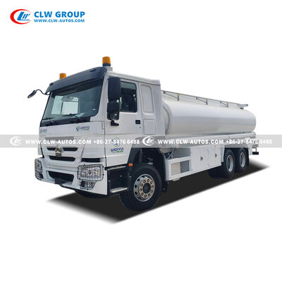 Sinotruk HOWO 6x4 20,000L Fuel Tanker Truck with 340HP Diesel Engine and PTO-Driven Pump for Bulk Fuel Transport