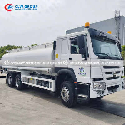 Sinotruk HOWO 6x4 20,000L Fuel Tanker Truck with 340HP Diesel Engine and PTO-Driven Pump for Bulk Fuel Transport