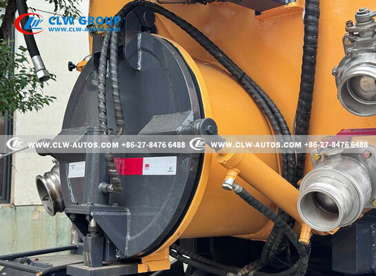 18m³ Combination Sewer Cleaning Truck with 3,500 psi High-Pressure Jetting and ≥8m Vacuum Suction Depth for Municipal Use