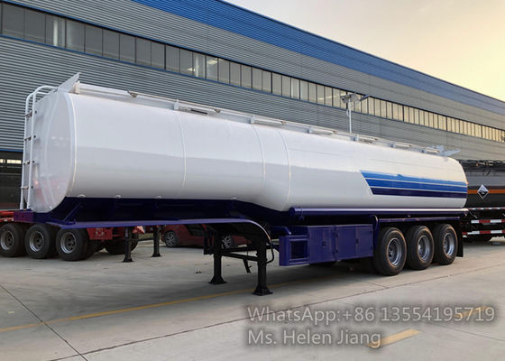 45m3 Tri Axle Q235 Carbon Steel Fuel Truck Trailer