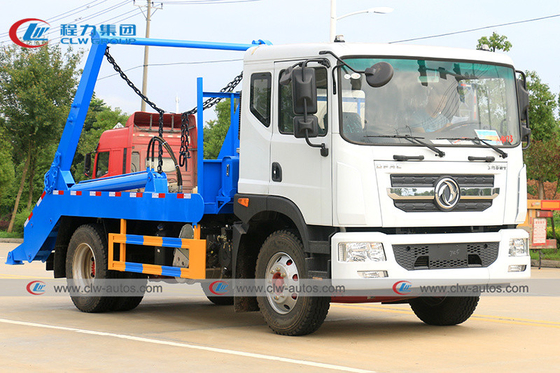 Dongfeng 190hp 4x2 8cbm รถขนขยะเก็บขยะ รถขนขยะสวิงอาร์ม