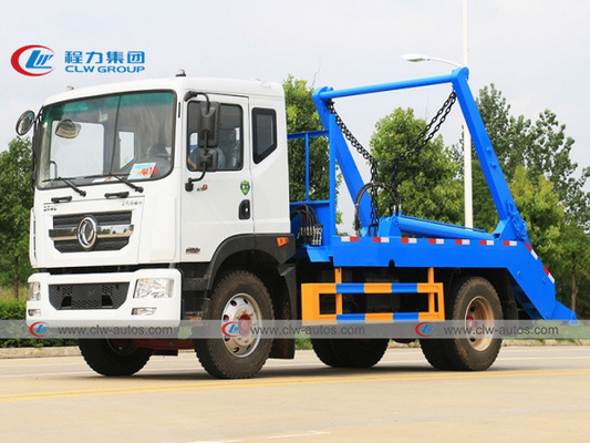 Sinotruk Howo 4x2 8-10CBM รถขนขยะ Skip Loader Swing Arm Garbage Truck